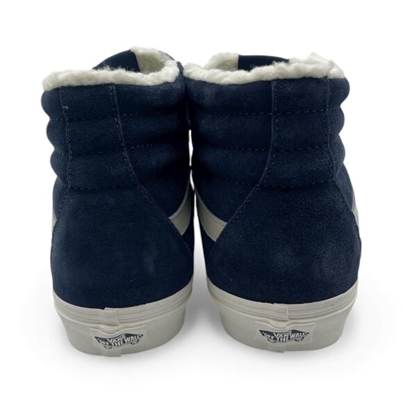 Vans Sk8 Hi Cozy Hug Men\'s 11.5 Parisian Nights Navy Blue Fur Lined Shoes New main image 4